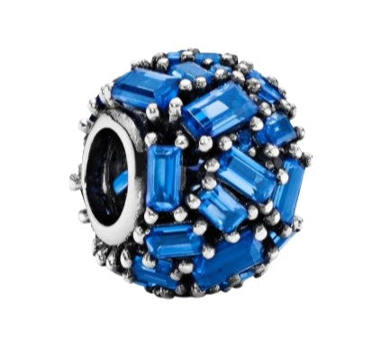 Charm Ice Cube de Ragazza Studio en plata de ley 925 - Azul