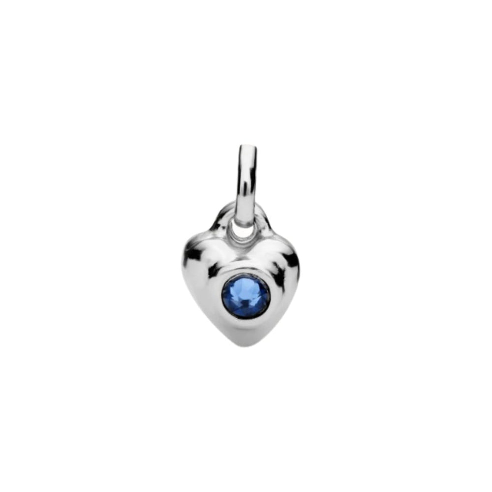 UNOde50 Hazte Unisex Faceted Crystal Heart Charm in Metal Alloy