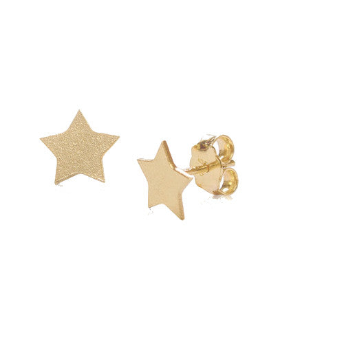 Claudia Navarro Star Earrings in 24K Gold Plating over Sterling Silver - Curacao