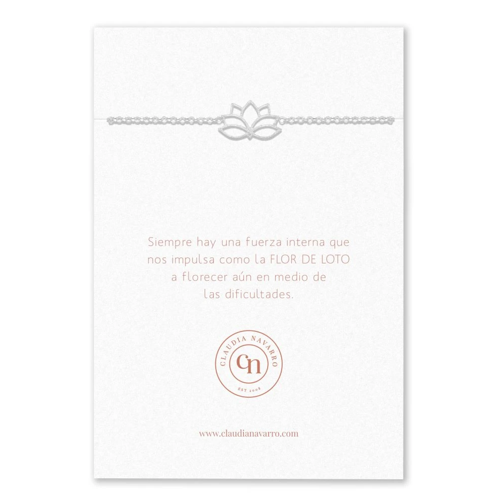 Claudia Navarro Women's Lotus Bracelet in 925 Sterling Silver - Curacao
