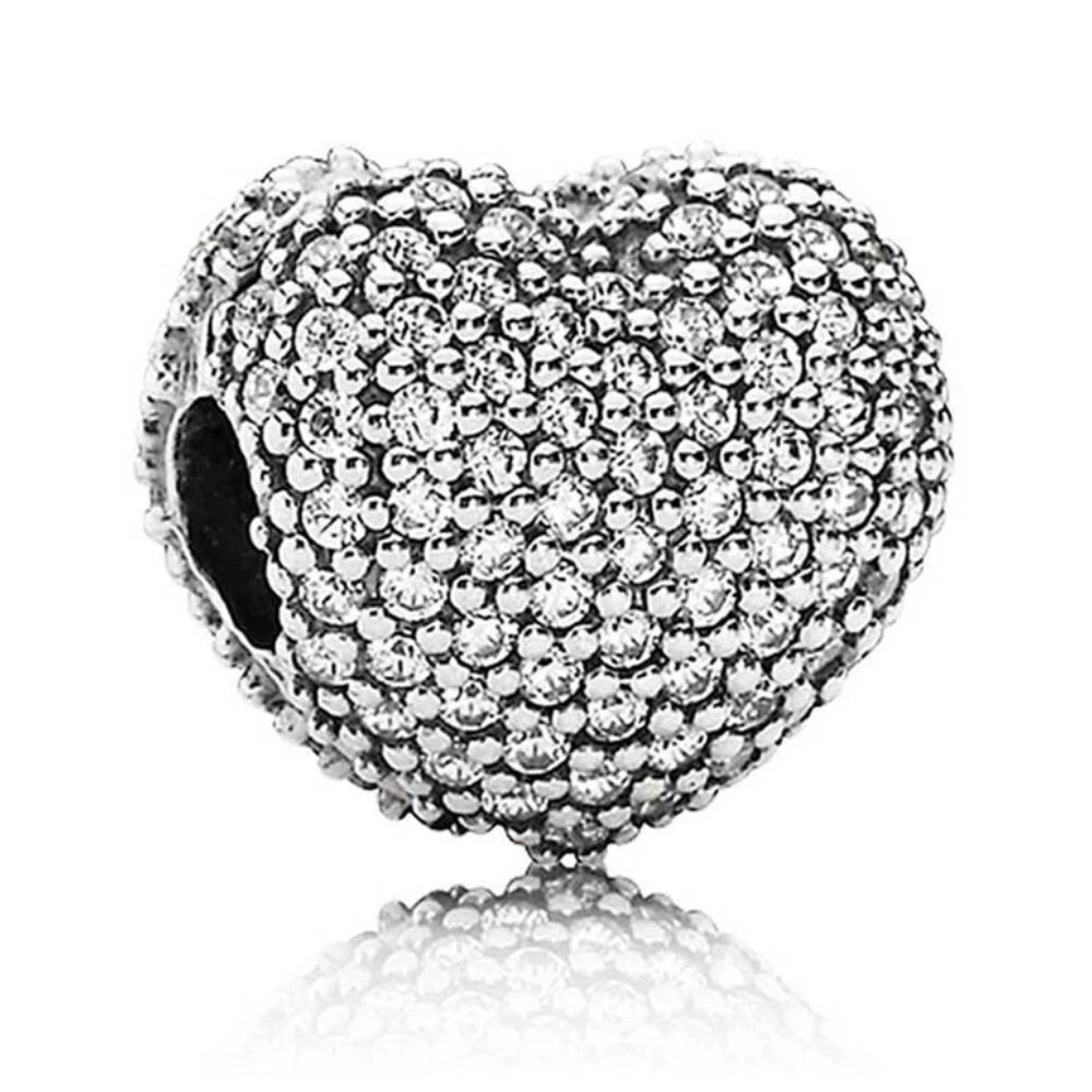 Ragazza Studio Women's Heart Clip in 925 Sterling Silver