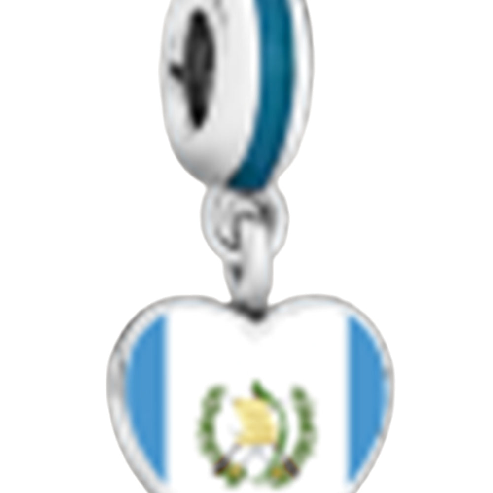 Ragazza Studio Guatemala Dangling Charm - White/Blue