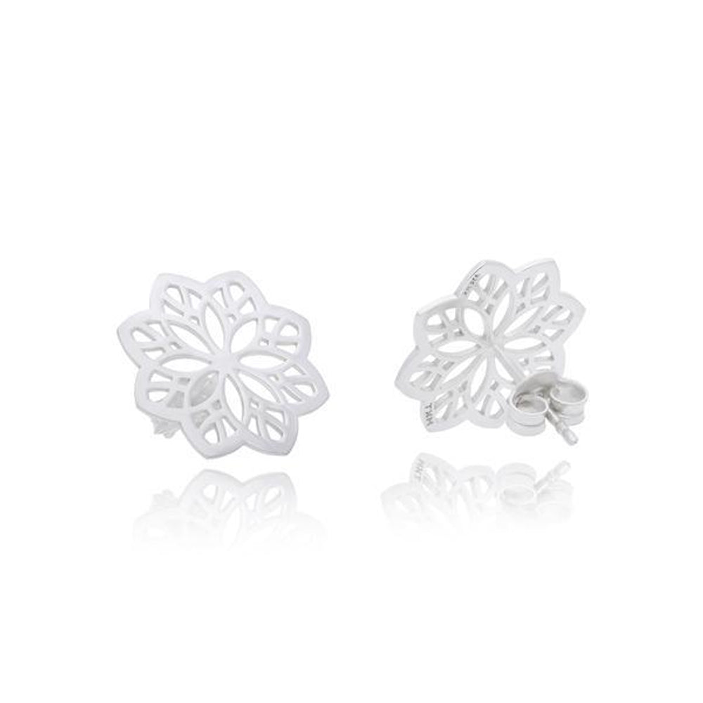 Tanya Moss Sacred Women's Geometry Earrings - Silver - Curacao