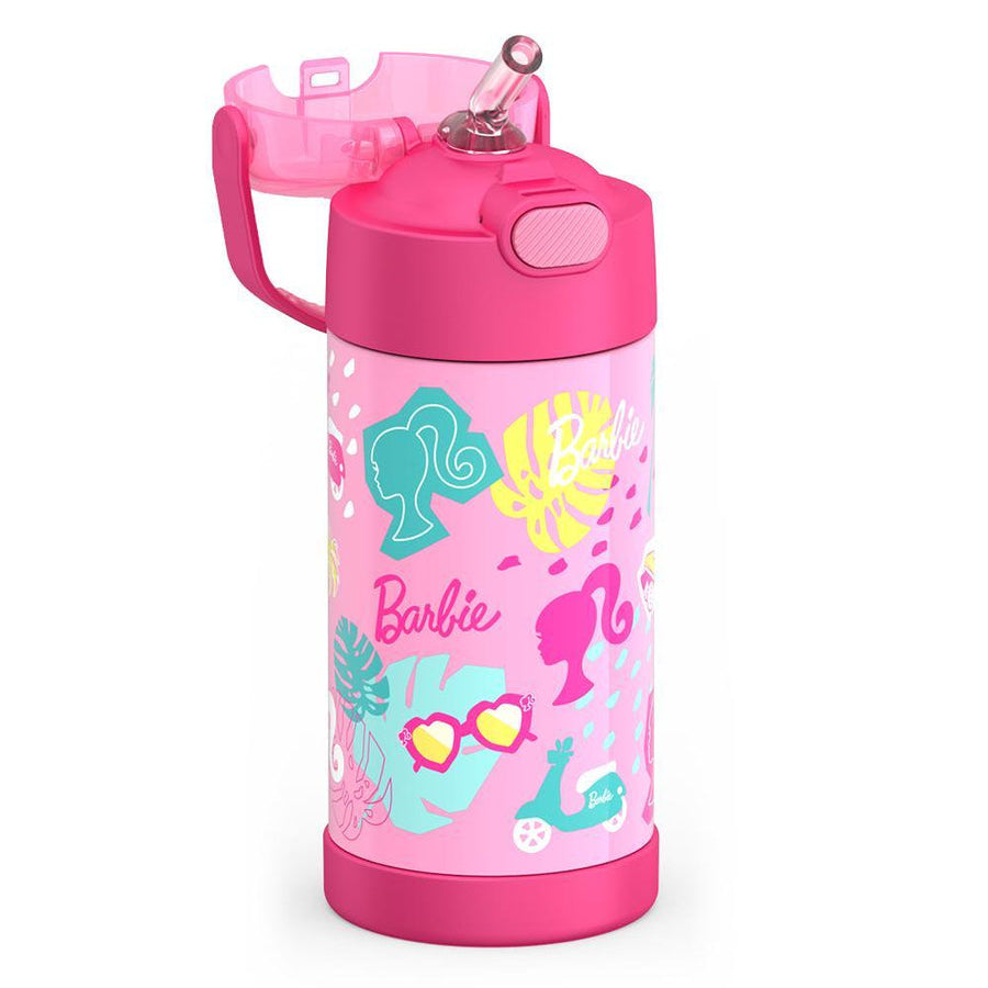 Thermos Funtainer Barbie 12 oz Water Bottle with Straw - Pink