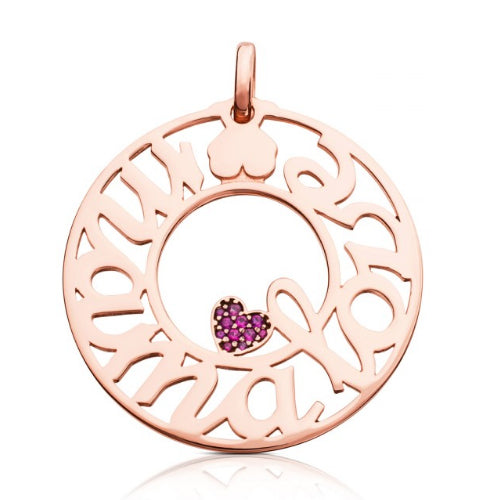 Tous Women's 0.1 ct. Ruby Mother of Pearl Mama Pendant in 18K Rose Gold - - Curacao