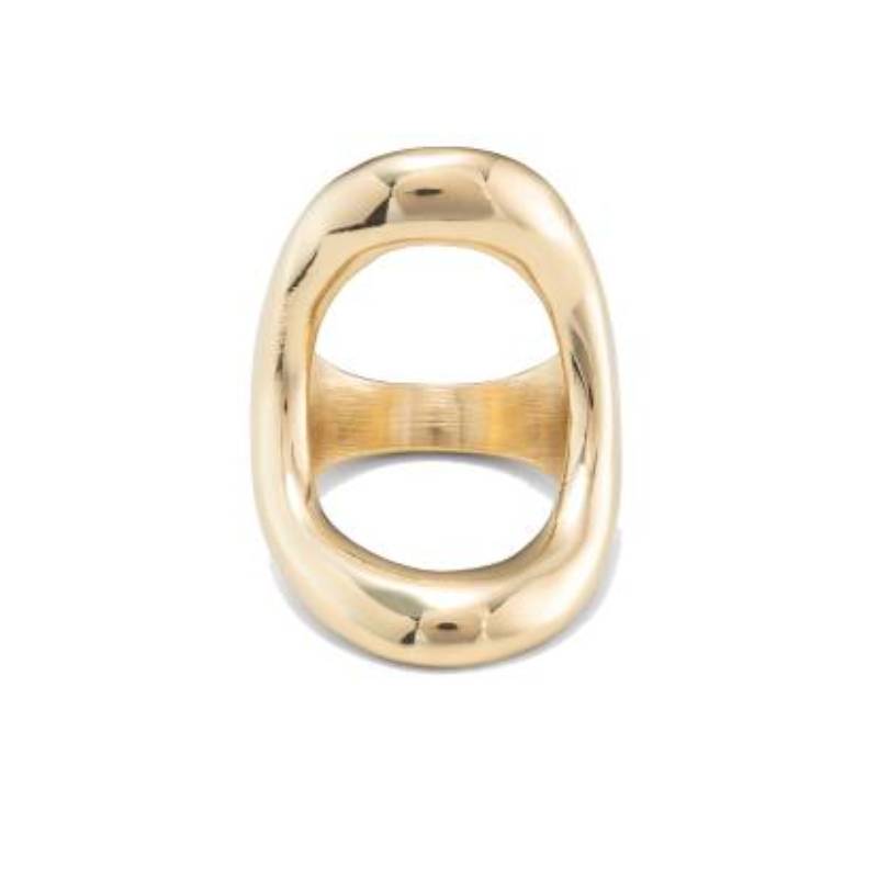 UNOde50 Grateful Women's Central Oval Ring in Metal