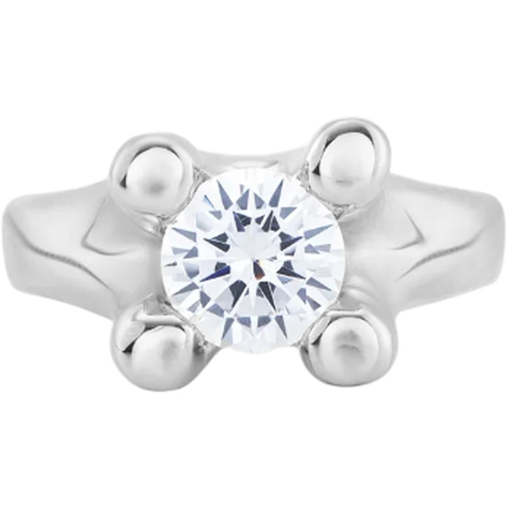 UNOde50 Spiritual Women's White Cubic Zirconia Ring in Metal Alloy