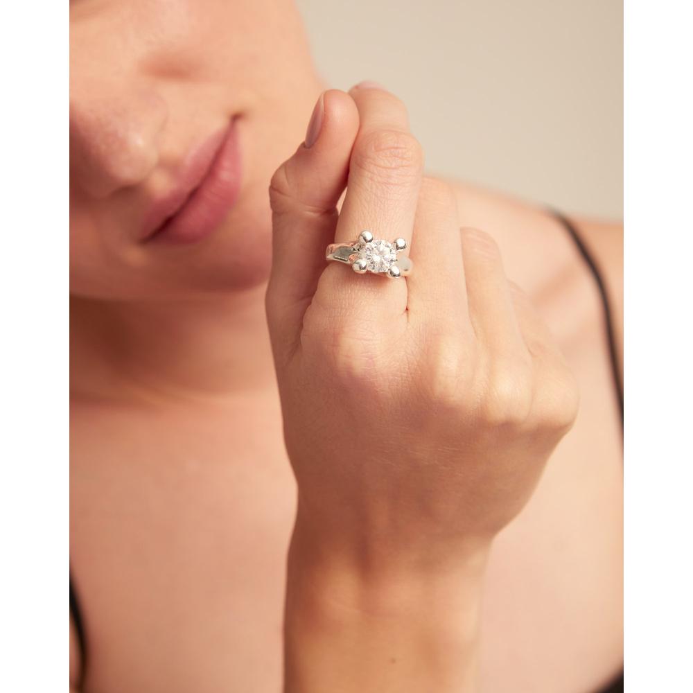 UNOde50 Spiritual Women's White Cubic Zirconia Ring in Metal Alloy