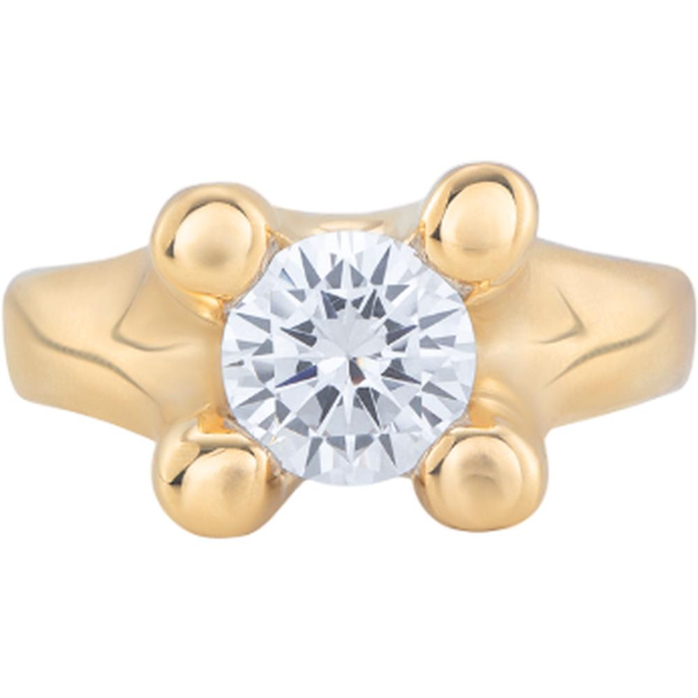 UNOde50 Spiritual Women's White Cubic Zirconia Ring in Metal Alloy