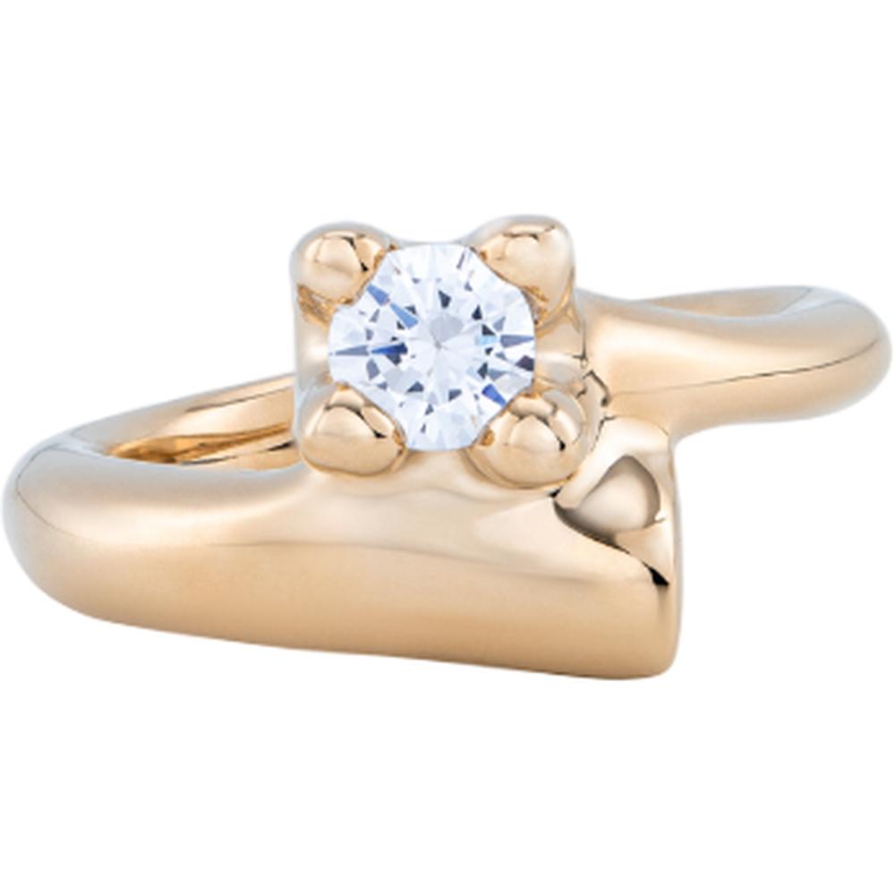UNOde50 Spiritual Women's White Cubic Zirconia Ring in 18K Gold-Plating over Metal