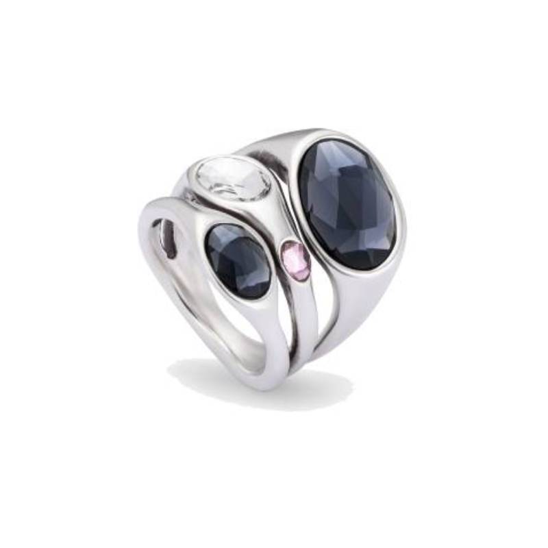 UNOde50 Vital Women's Faceted Crystal Ring in Metal