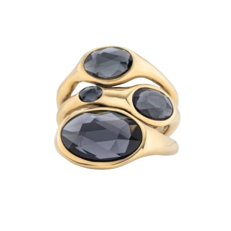 UNOde50 Vital Women's Faceted Crystal Ring in Metal