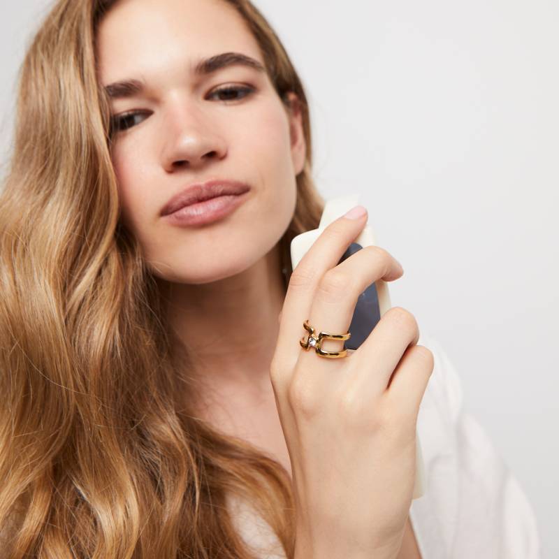 UNOde50 Ser indomable Women's Topaz Ring in Metal Alloy