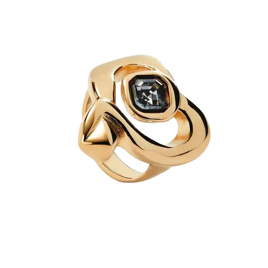 UNOde50 Ser Expresiva Women's Crystal Ring in Metal Alloy