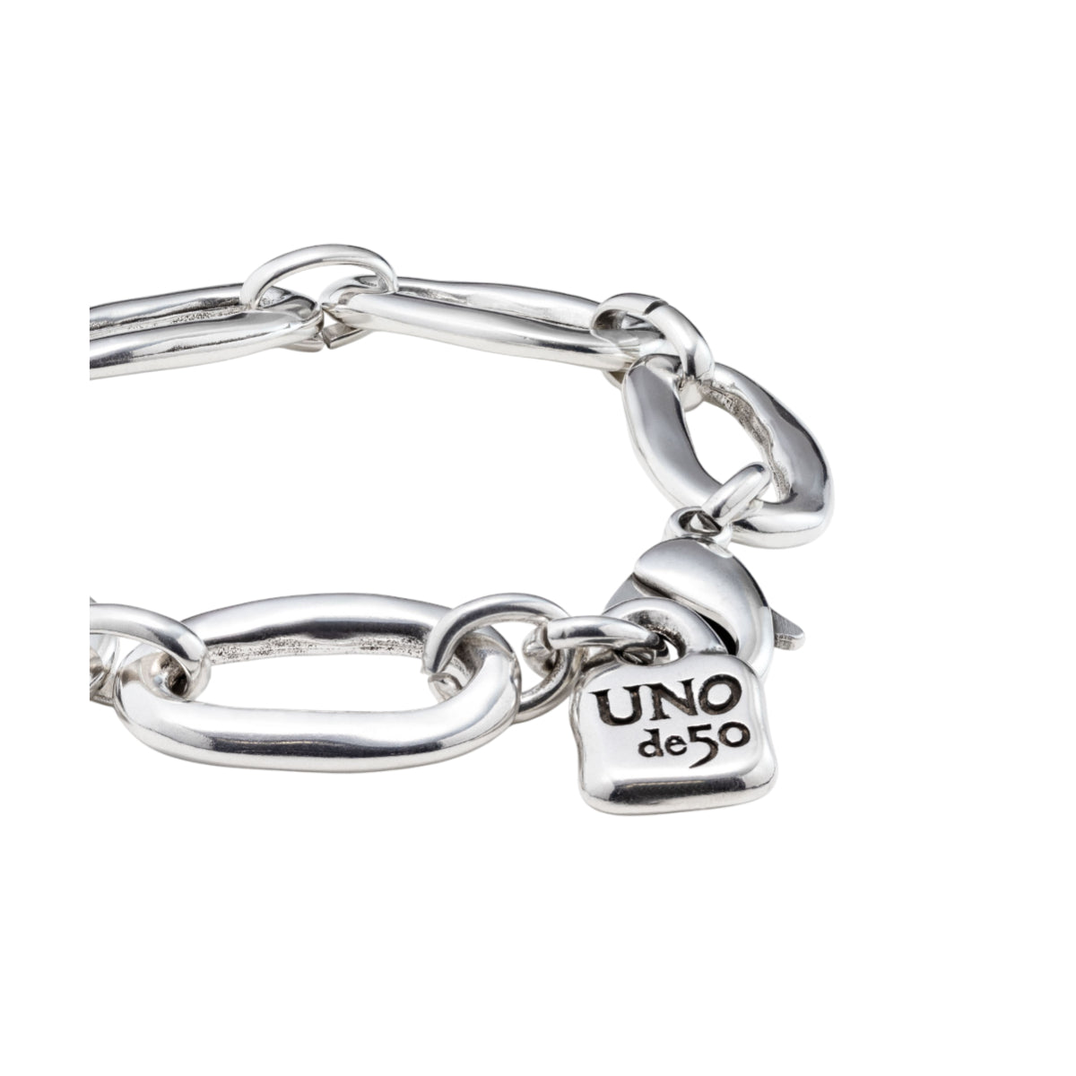 UNOde50 Awesome Unisex Oval Link Chain Bracelet in Metal