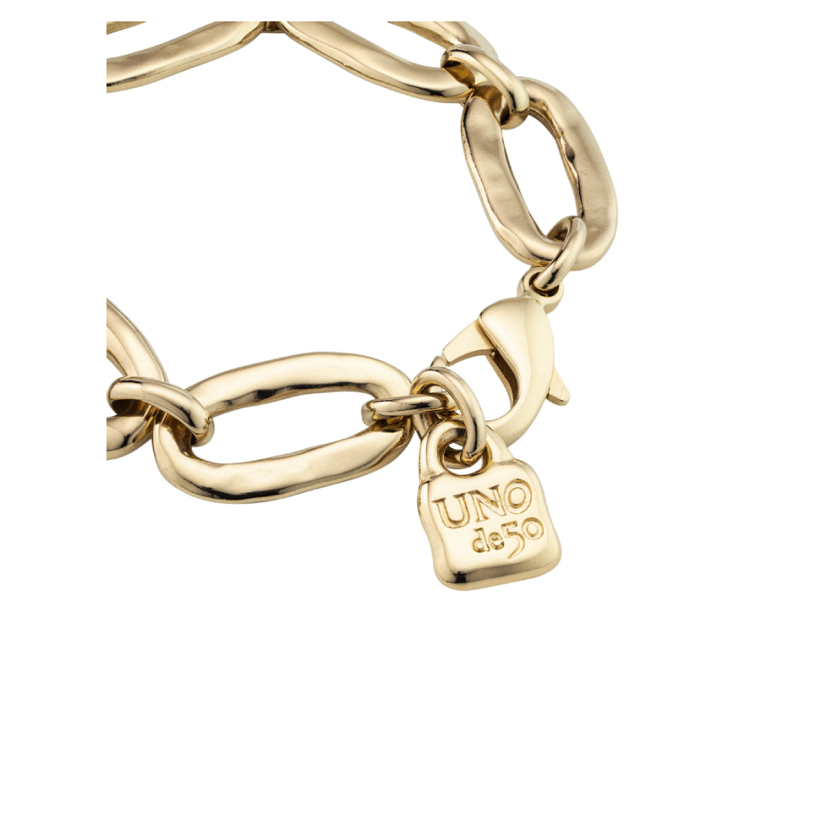 UNOde50 Awesome Unisex Oval Link Chain Bracelet in Metal