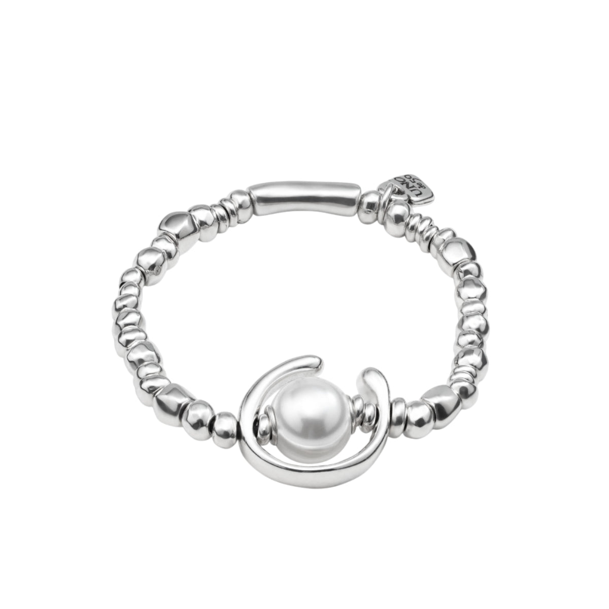 UNOde50 Another Round, Oh Oh Oh...! Women's White Pearl Shell Bracelet in Sterling Silver - Plating over Metal