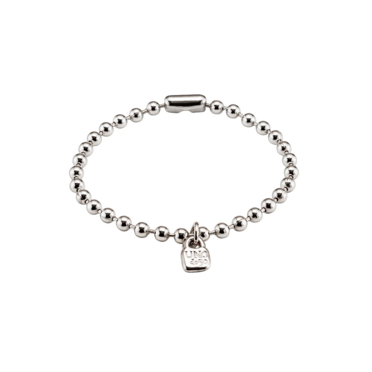 UNOde50 Emotions Unisex Beaded Charm Bracelet in Metal