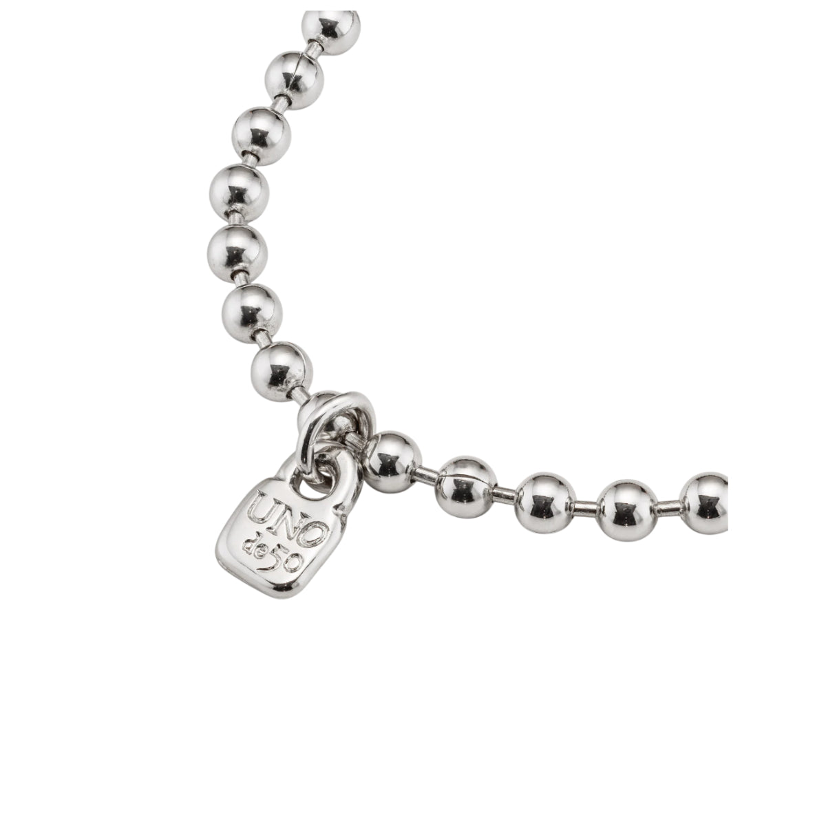 UNOde50 Emotions Unisex Beaded Charm Bracelet in Metal