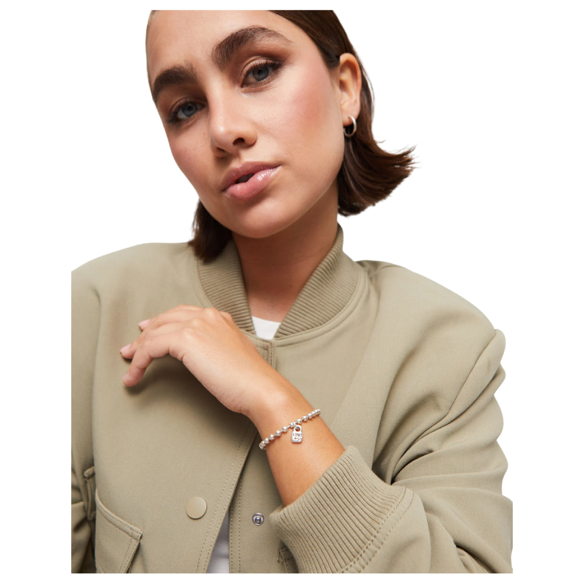 UNOde50 Emotions Unisex Beaded Charm Bracelet in Metal