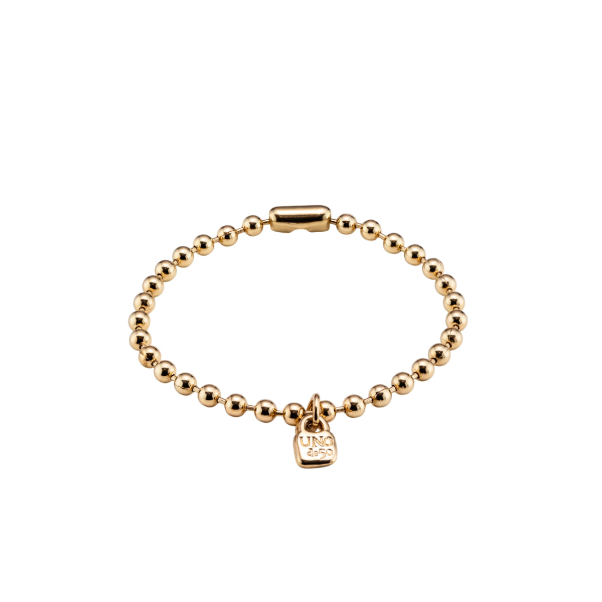 UNOde50 Emotions Unisex Beaded Charm Bracelet in Metal