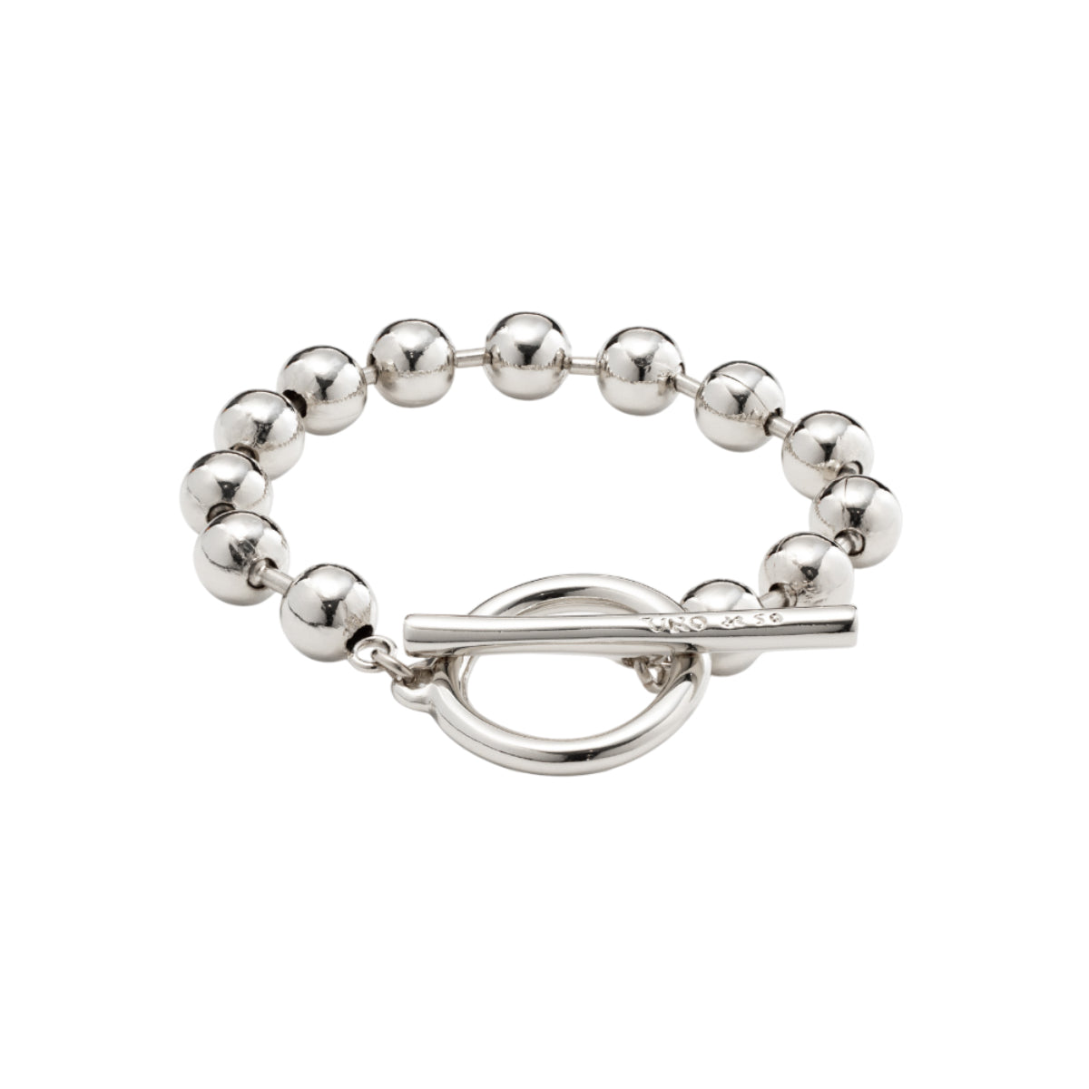 UNOde50 On/Off Unisex Beaded Bracelet in Metal