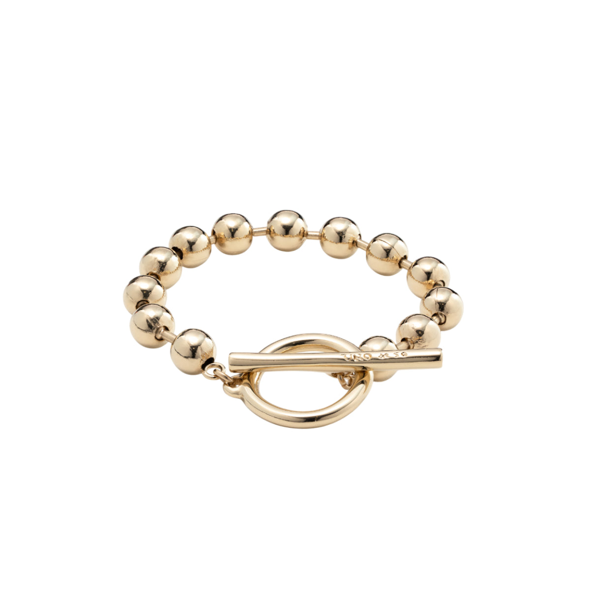 UNOde50 On/Off Unisex Beaded Bracelet in Metal