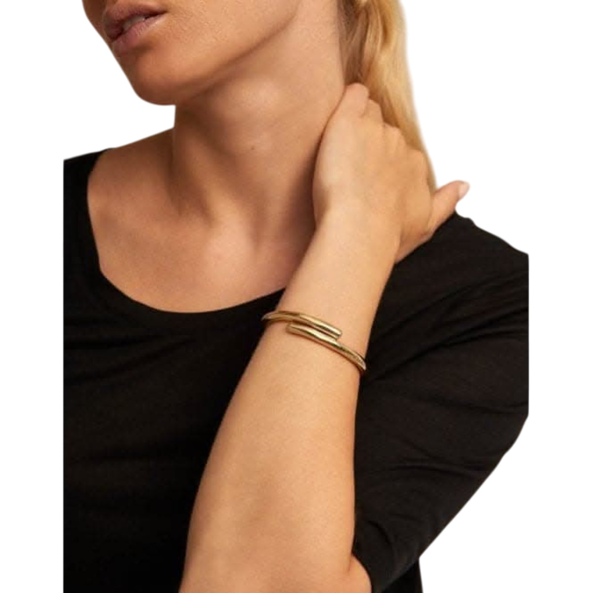 UNOde50 Meeting Point Unisex Tubular Shaped Bangle Bracelet in Metal