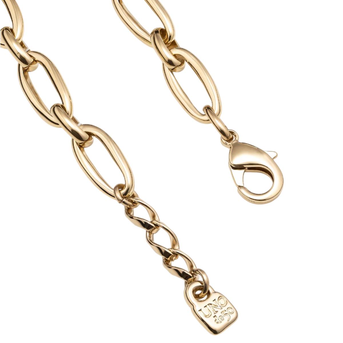 UNOde50 Alien Unisex Medium Oval Link Chain Bracelet in Metal