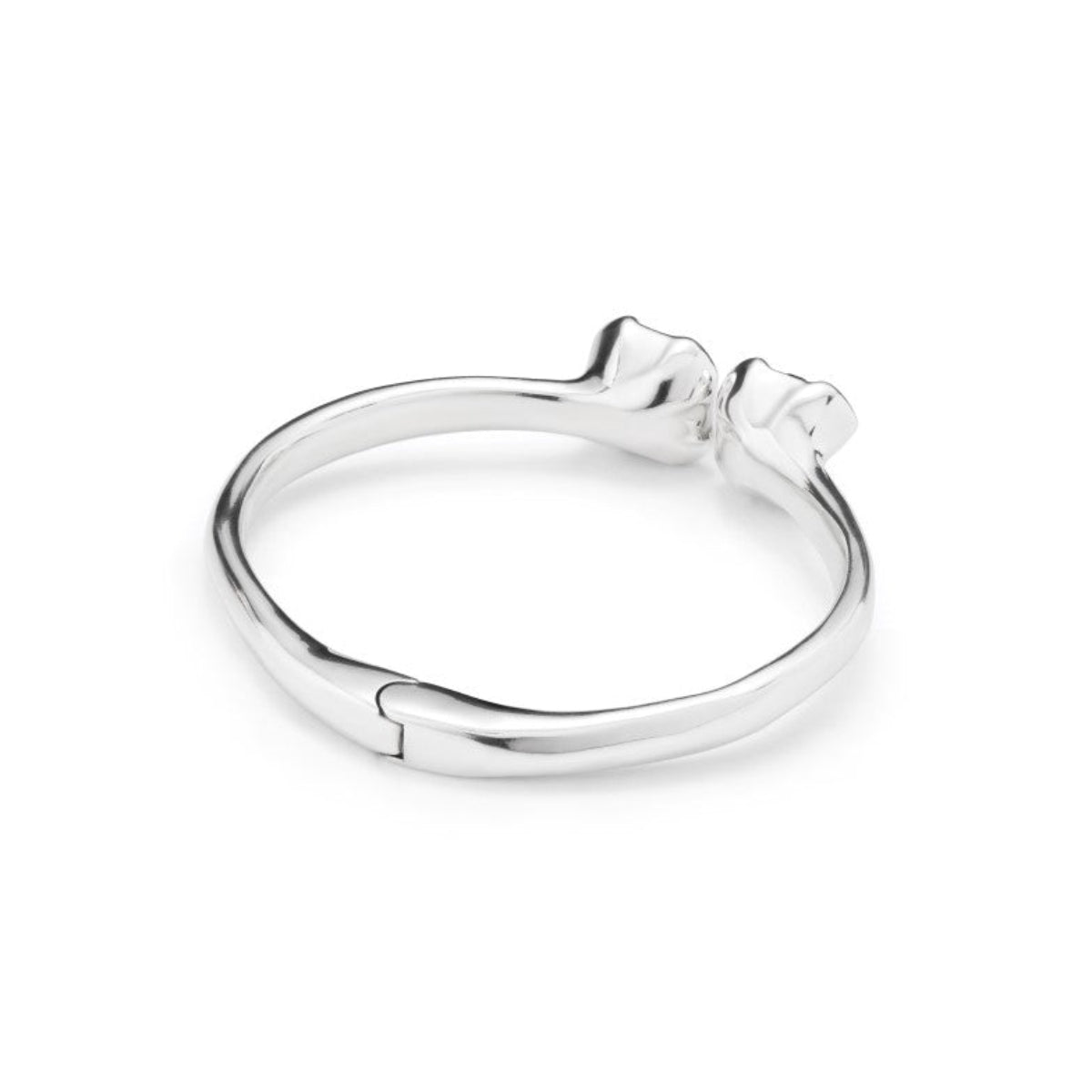 UNOde50 Charismatic Women's 7" Blue Faceted Crystal Bangle Bracelet in Sterling Silver-Plating over Metal Alloy