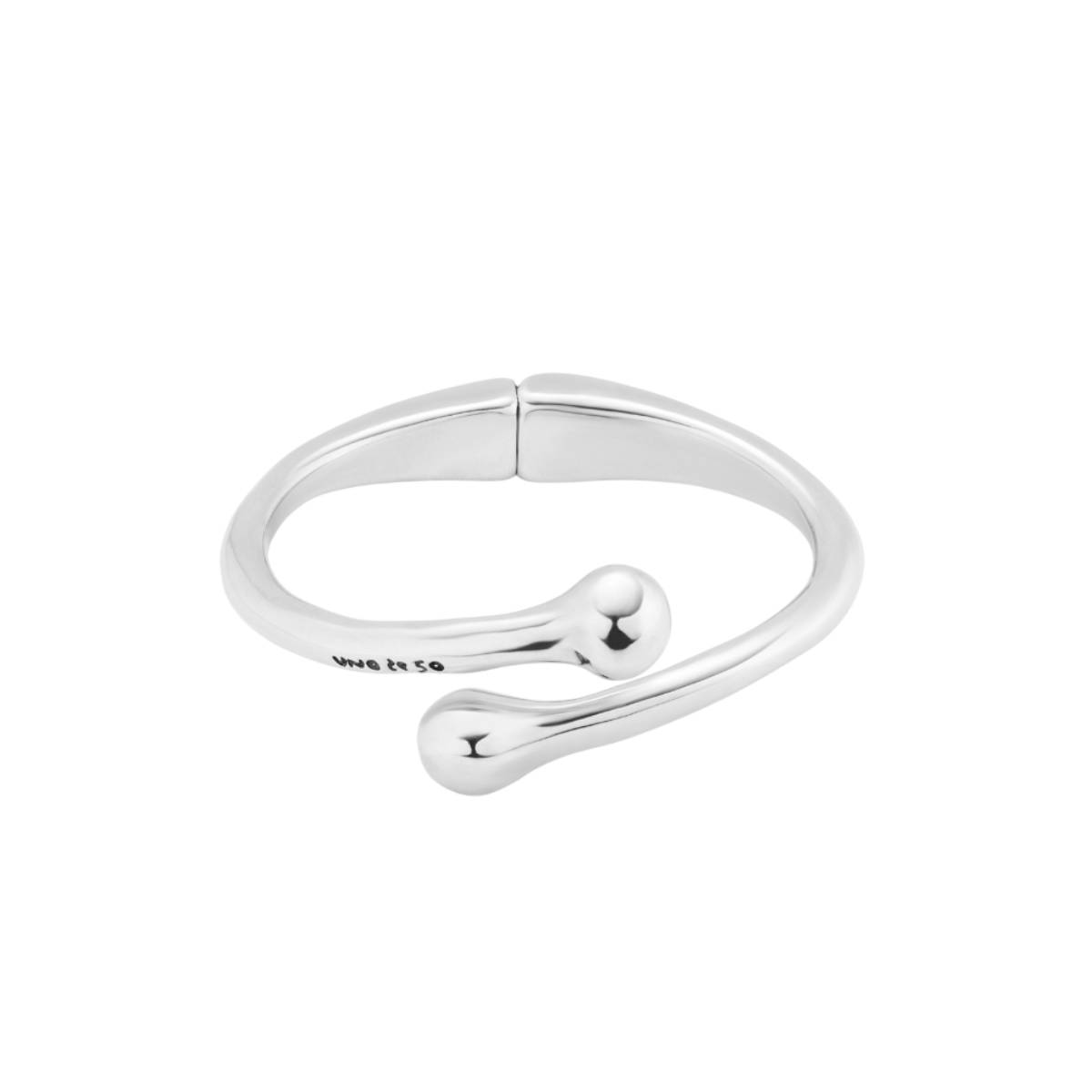 UNOde50 Youthful Unisex Medium Inner Spring Bangle Bracelet in Metal