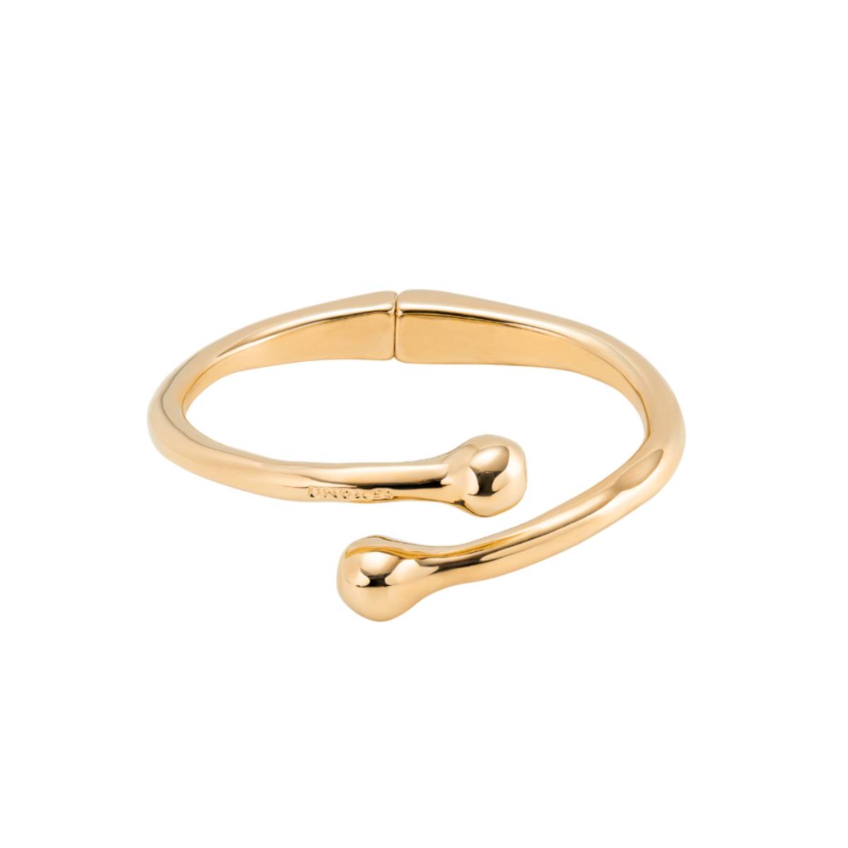 UNOde50 Youthful Unisex Medium Inner Spring Bangle Bracelet in Metal