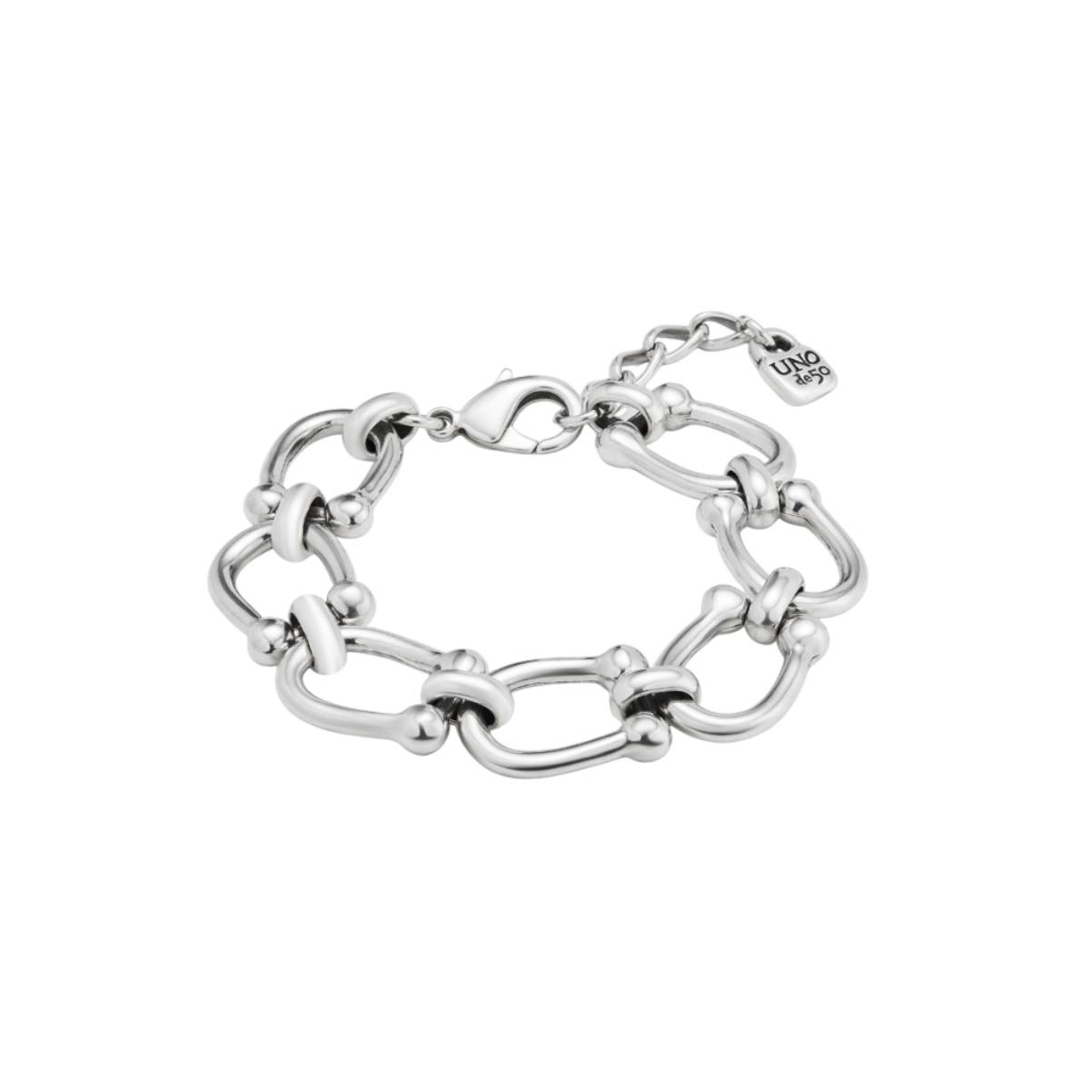 UNOde50 Youthful Unisex Medium Link Chain Bracelet in Metal