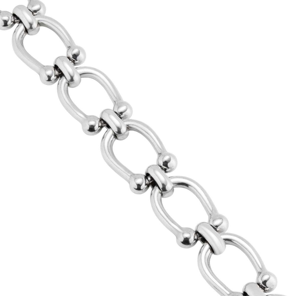 UNOde50 Youthful Unisex Medium Link Chain Bracelet in Metal