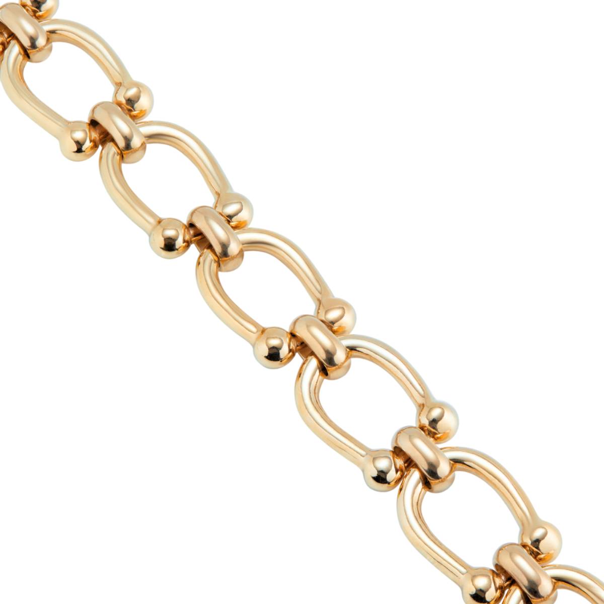 UNOde50 Youthful Unisex Medium Link Chain Bracelet in Metal