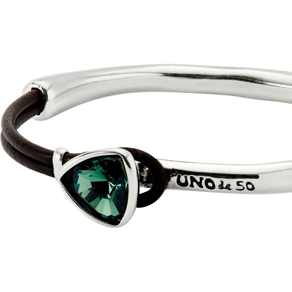 UNOde50 Ser Camaleonica Women's Crystal Bangle Bracelet in Sterling Silver-Plating over Metal