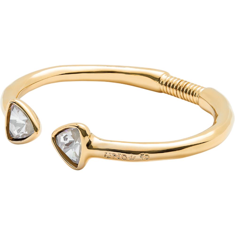 UNOde50 Ser Camaleonica Women's Crystal Cuff Bracelet in 18K Gold-Plating over Metal