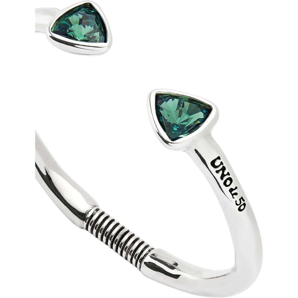 UNOde50 Ser Camaleonica Women's Crystal Cuff Bracelet in Sterling Silver-Plating over Metal