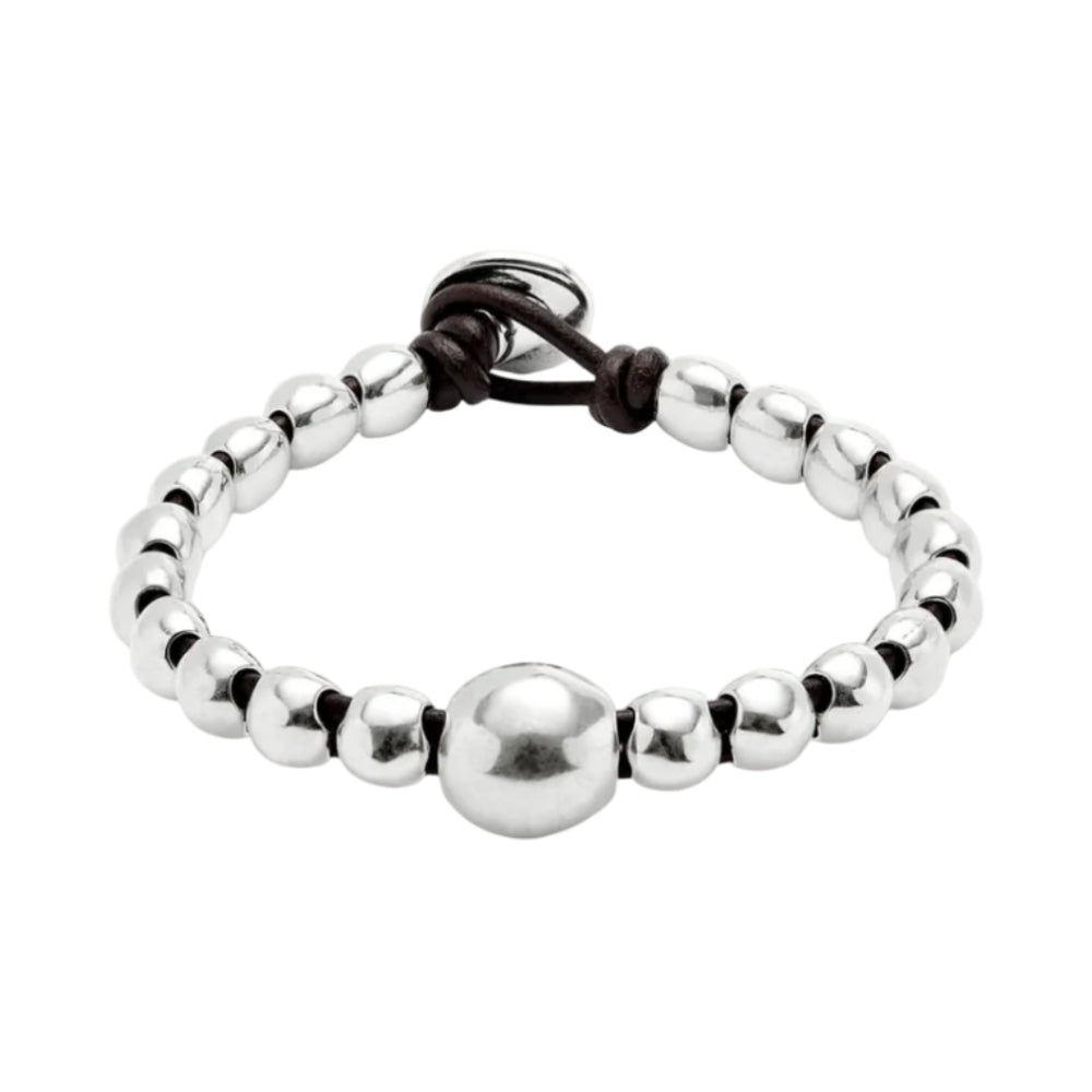 UNOde50 Ser Intrepida Women's Beads Bracelet in Sterling Silver-Plating over Metal