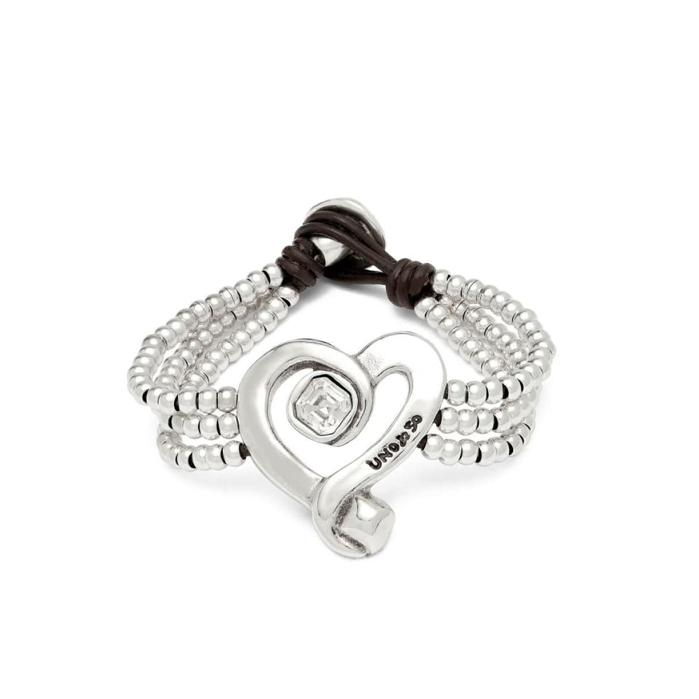 UNOde50 Ser Expresiva Women's Bead Bracelet in Sterling Silver-Plating over Metal Alloy