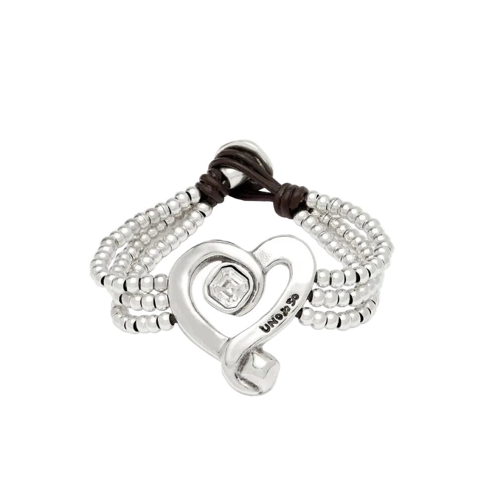 UNOde50 Ser Expresiva Women's Bead Bracelet in Sterling Silver-Plating over Metal Alloy