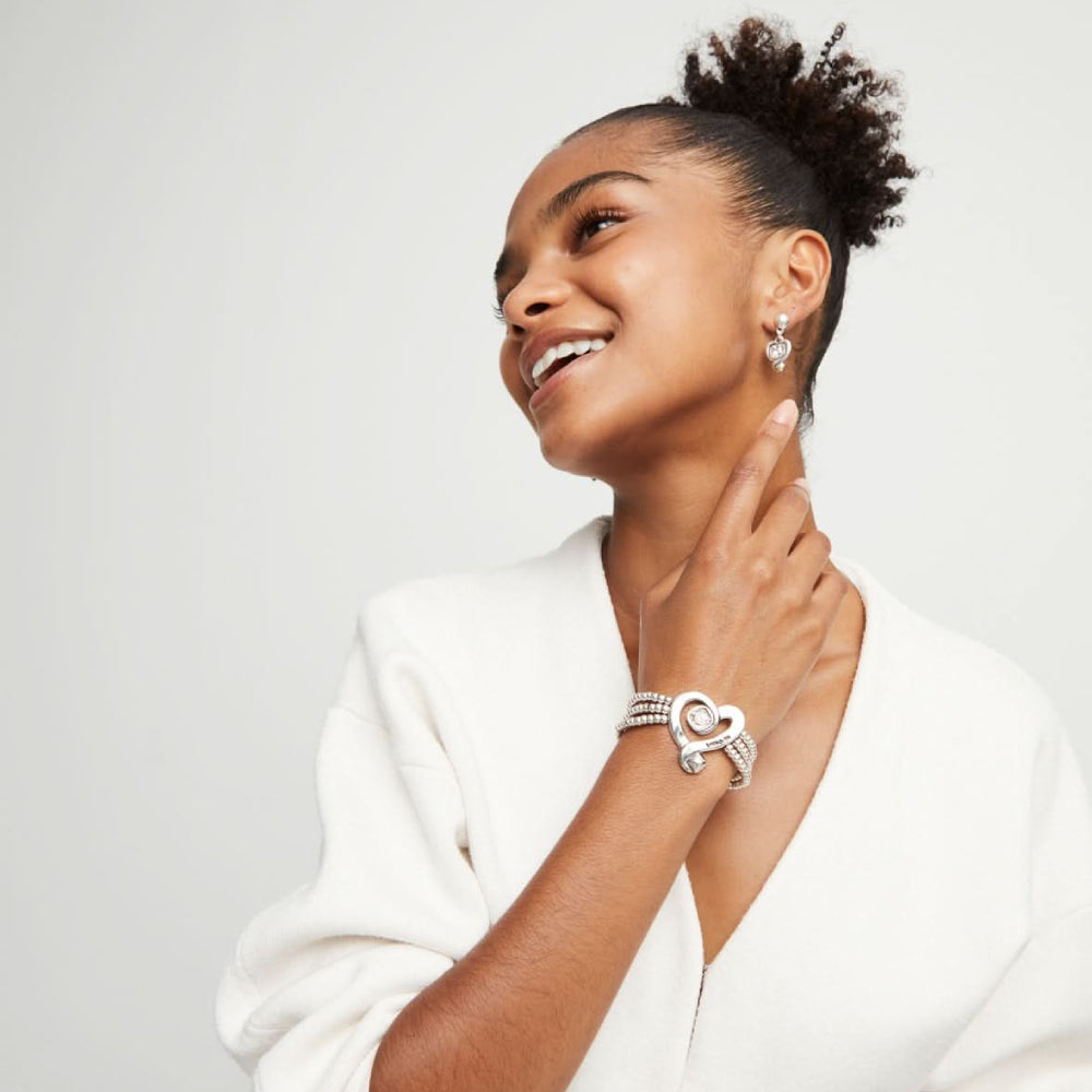 UNOde50 Ser Expresiva Women's Bead Bracelet in Sterling Silver-Plating over Metal Alloy