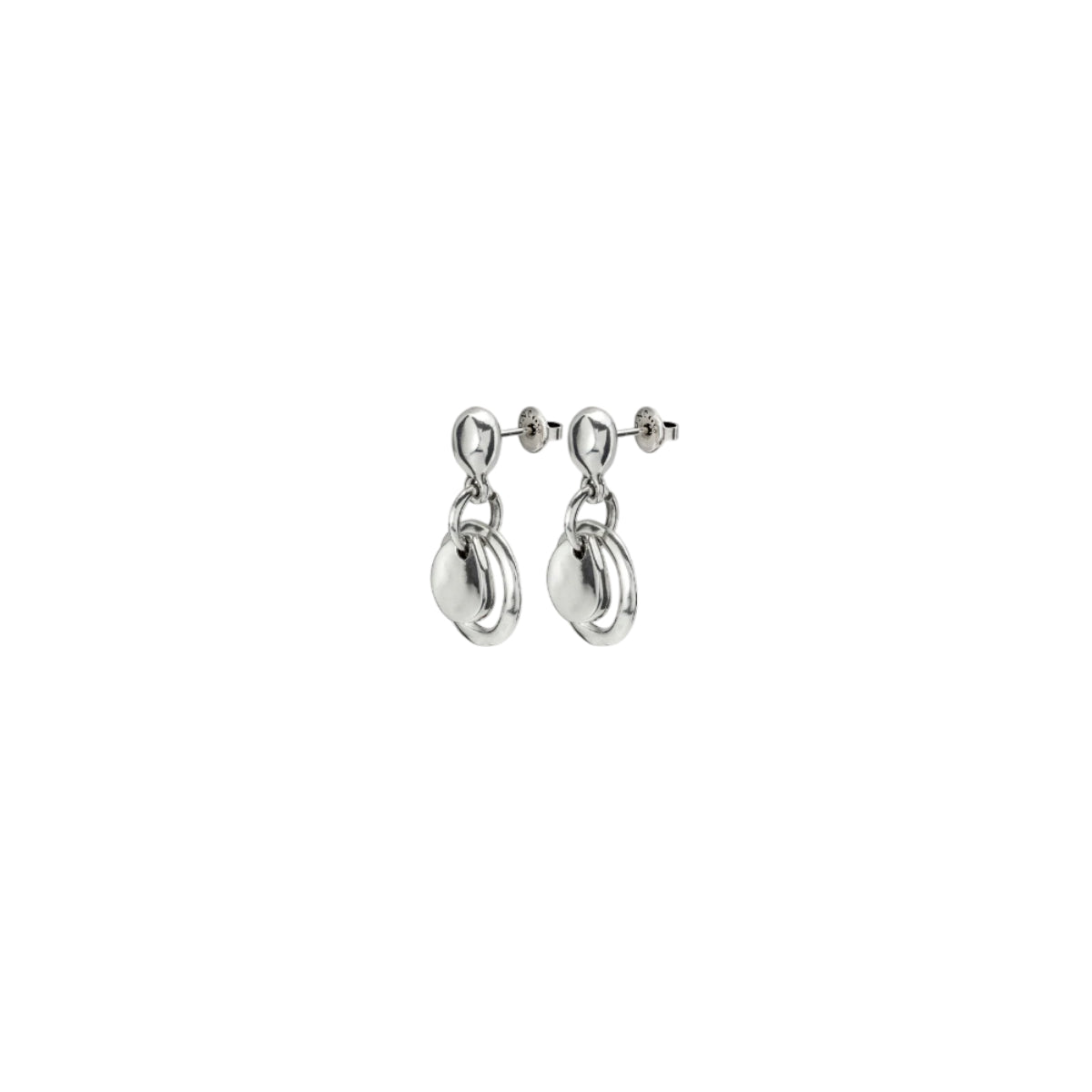 UNOde50 Women's Flake Earrings in Sterling Silver-Plating over Metal