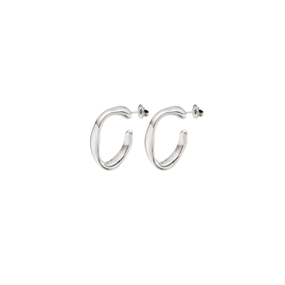 UNOde50 Women's Open Your Mind Hoop Earrings in Sterling Silver-Plating over Metal