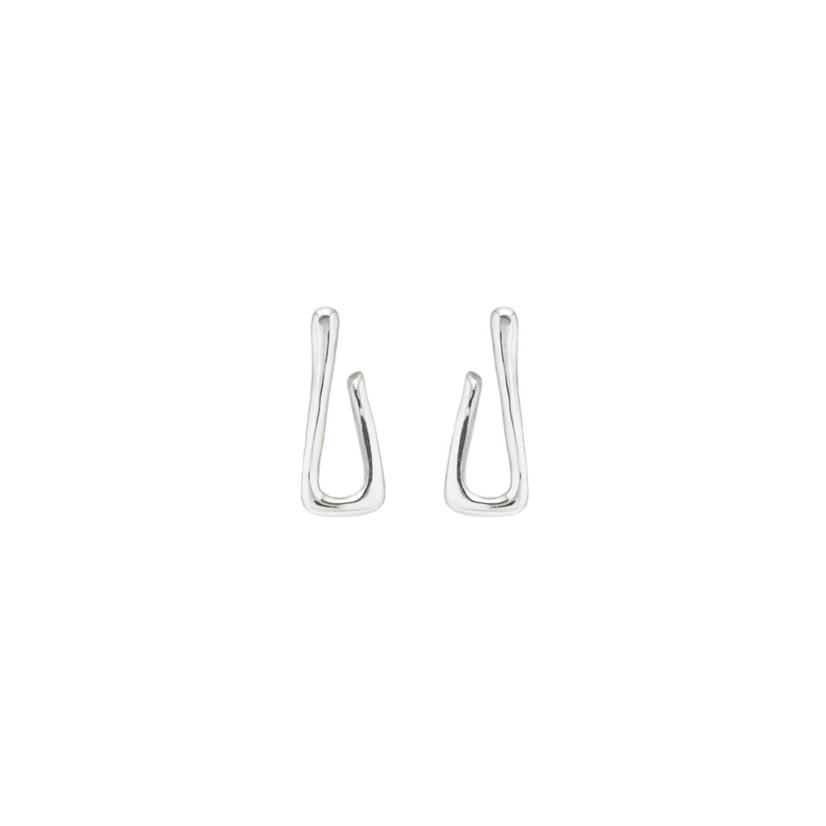 UNOde50 For U Women's Link Shaped Hoop Earrings in Metal Alloy