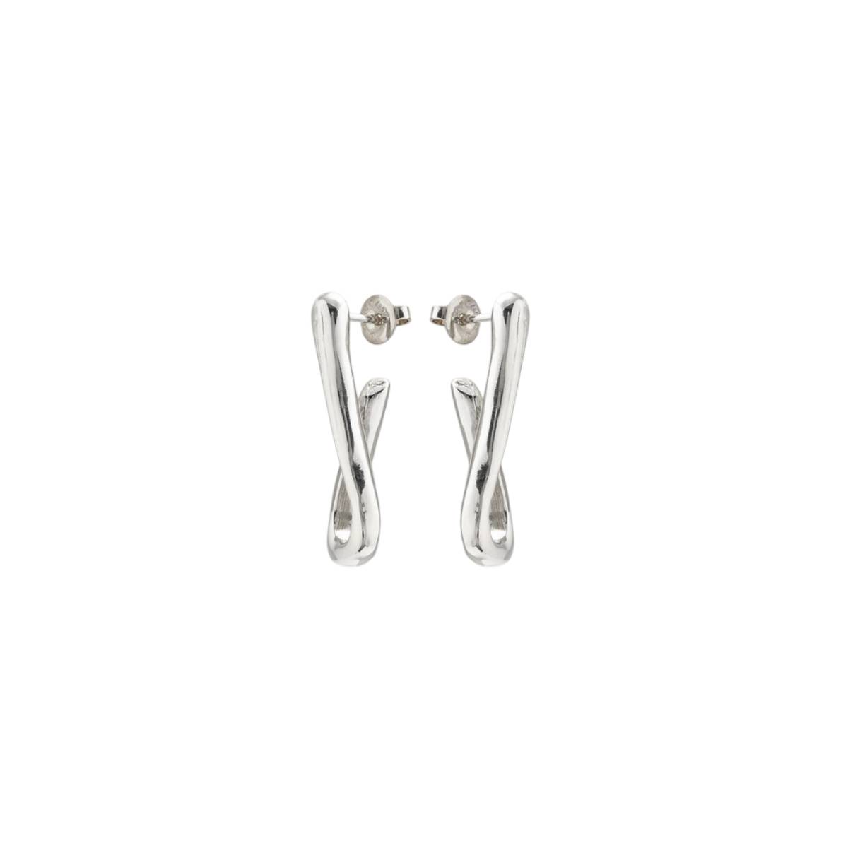 UNOde50 For U Women's Link Shaped Hoop Earrings in Metal Alloy