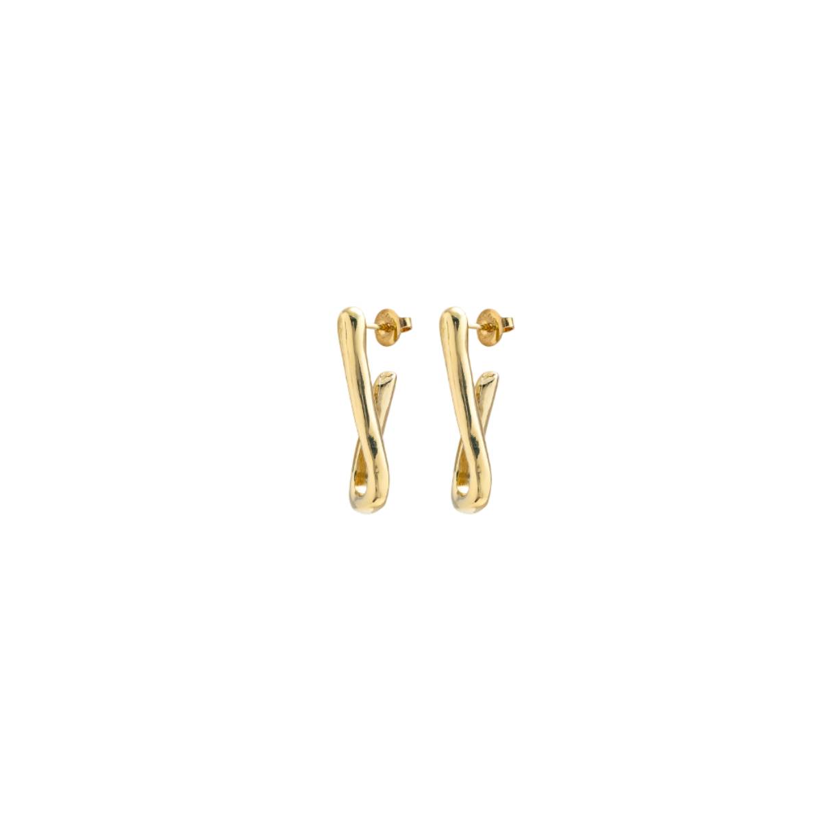 UNOde50 For U Women's Link Shaped Hoop Earrings in Metal Alloy