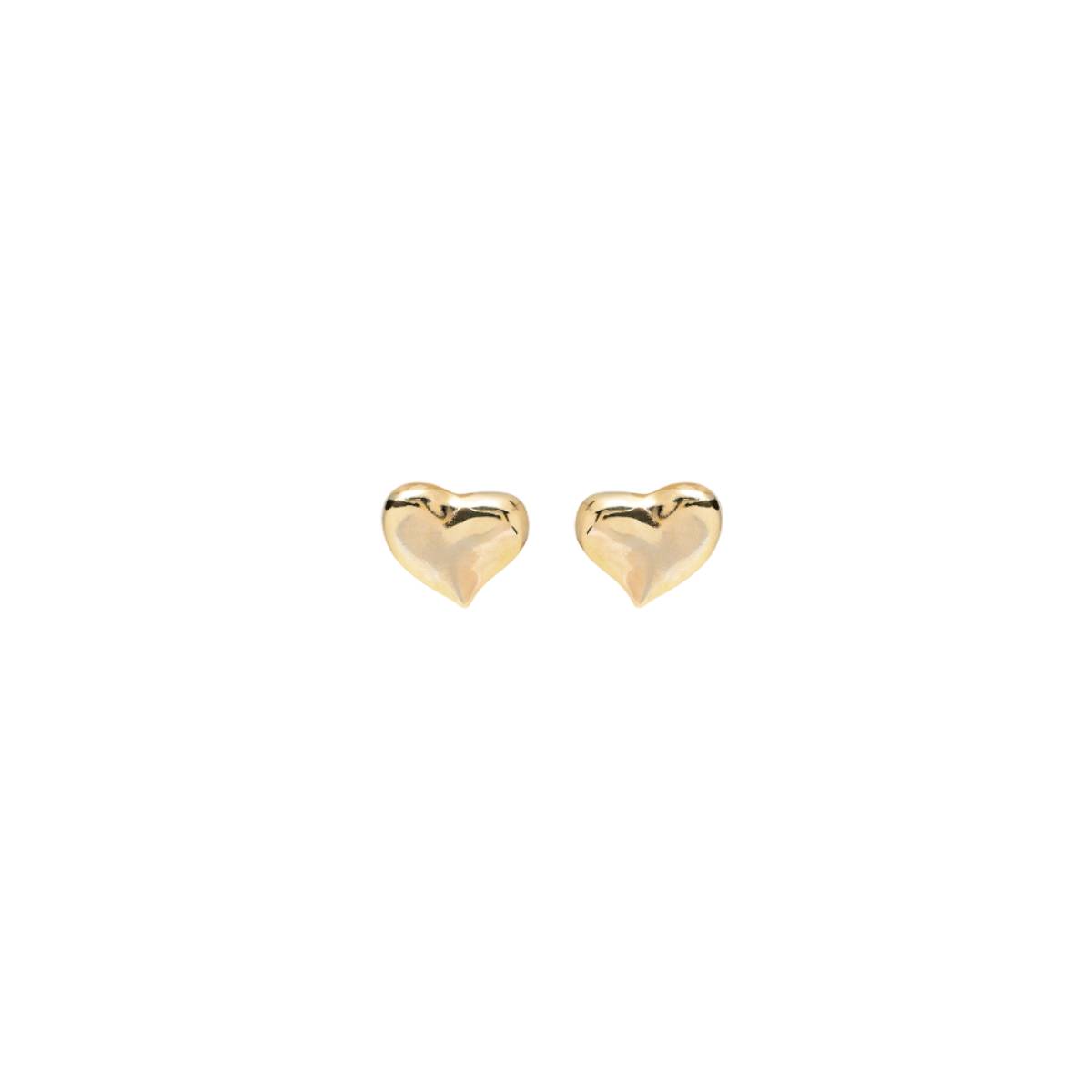 UNOde50 Women's Heart Shaped Stud Earrings in Metal