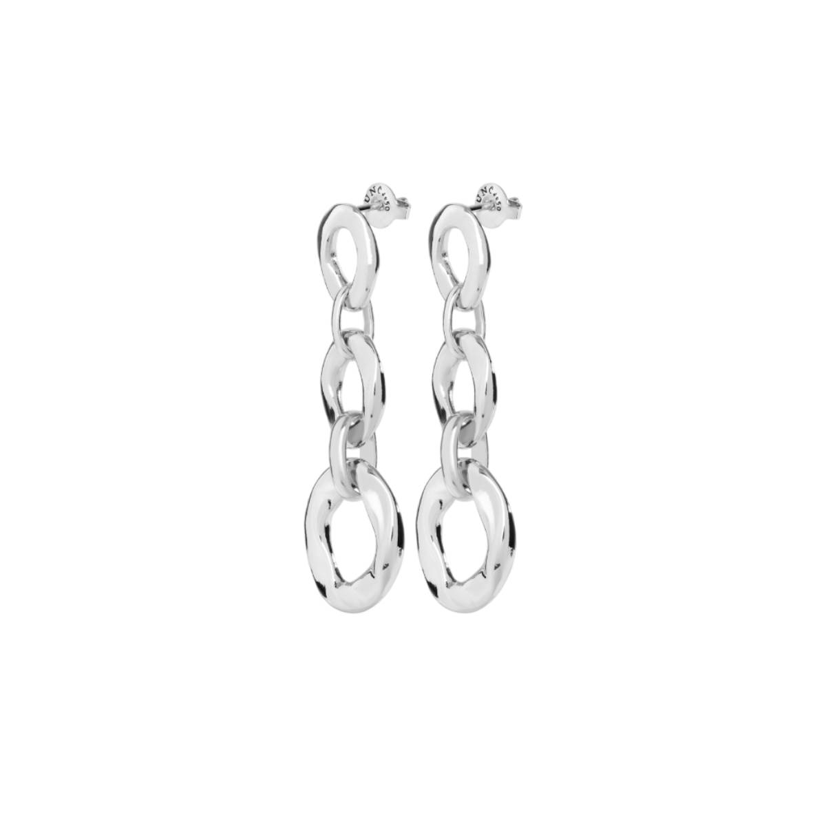 UNOde50 Joyful Women's Three Links Drop Earrings in Metal