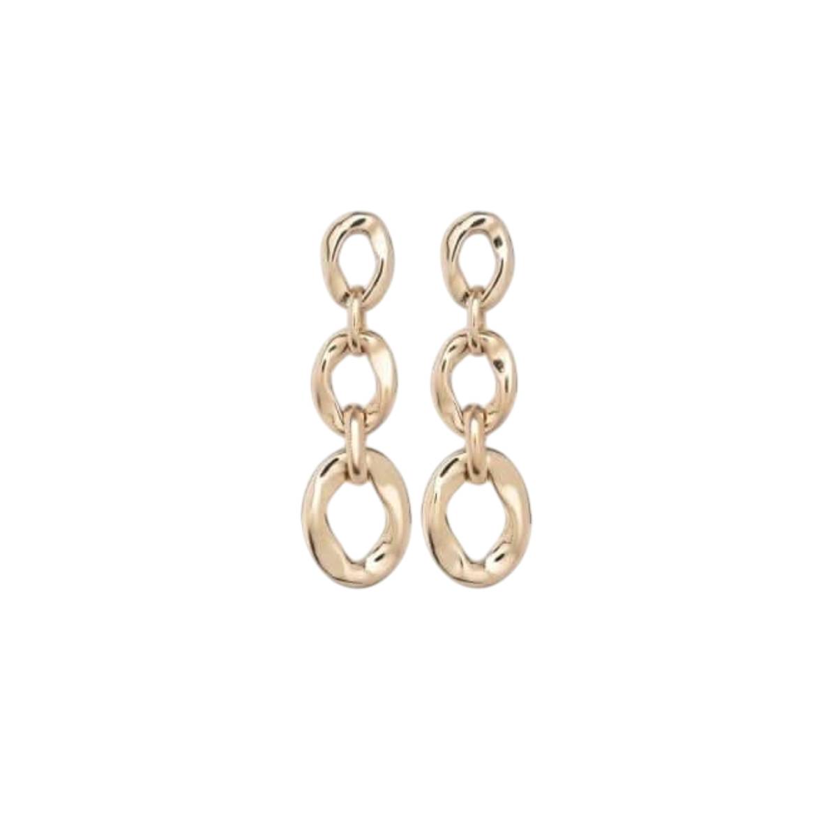 UNOde50 Joyful Women's Three Links Drop Earrings in Metal